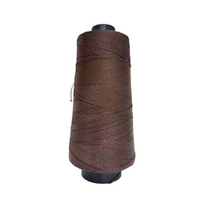 Linha Trico Croche 500M Para Trançar Cabelo - Marrom