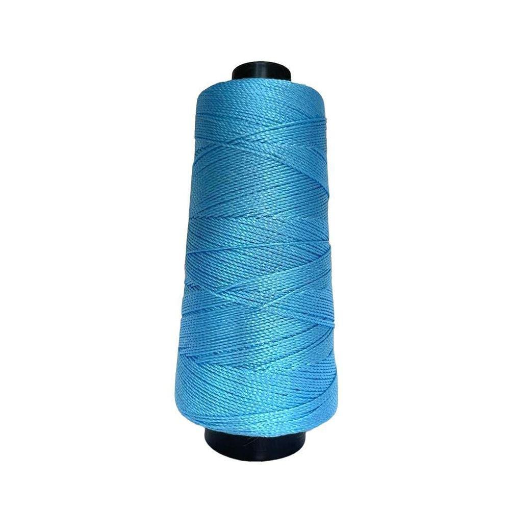 Linha Trico Croche 500M Para Trançar Cabelo - Azul