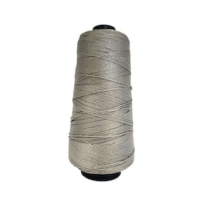 Linha Trico Croche 500M Para Trançar Cabelo - Cinza