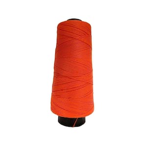 Linha Trico Croche 500M Para Trançar Cabelo - Laranja