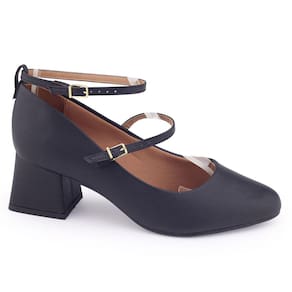 Sapato Feminino Vizzano social 1423.102 Boneca salto bloco