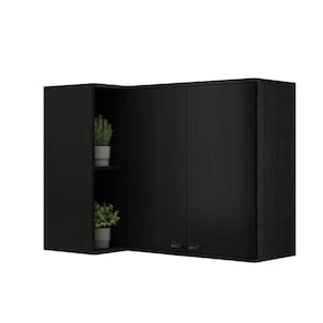 Aéreo de Cozinha Canto 2 Portas Lótus Carraro Preto