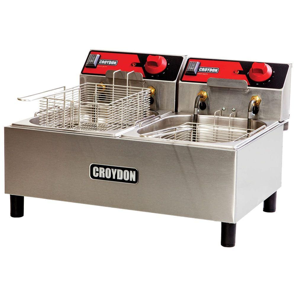 Fritador Elétrico 2 Cubas 2 Cestos 4,5 L 6000 W