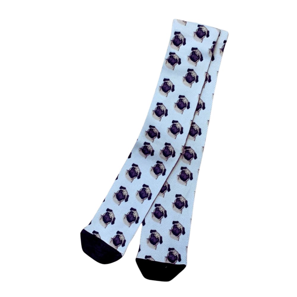 Meia Hold Pug Cano Alto