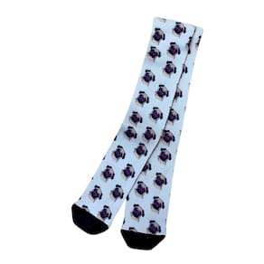 Meia Hold Pug Cano Alto