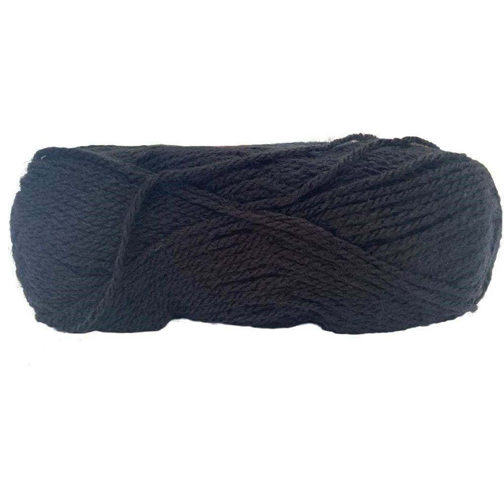 Novelo Lã Pingouin Flash 100G Trico Croche - Preto 100