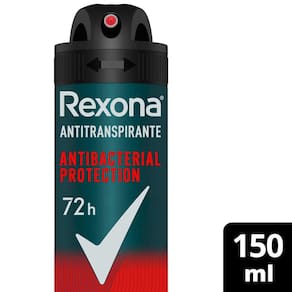 Desodorante Antitranspirante Rexona Men Antibacterial Protection 150ml