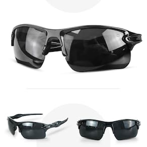 oculos sol ciclismo masculino preto proteção uv esportivo lente preta presente armação preta
