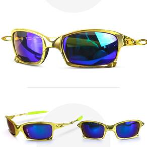 oculos sol dourado verão metal lupa proteção uv praia gold qualidade premium casual