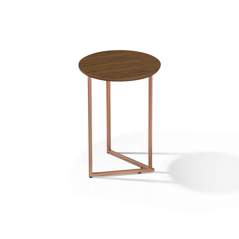 Mesa De Canto Industrial Para Sala De Estar Jade Lançamento