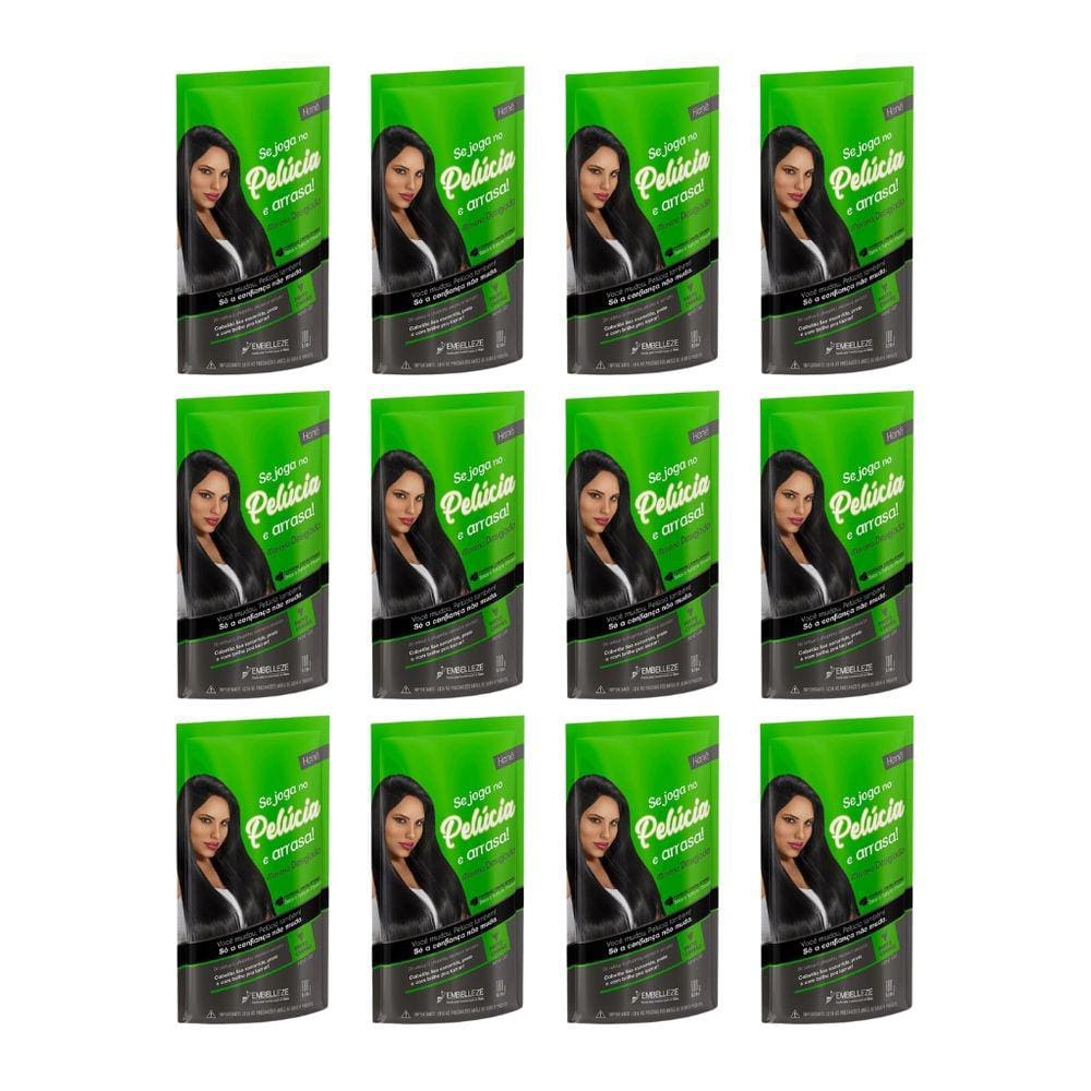 Hene Pelucia Pouch 180g Carvao - Kit C/ 12un