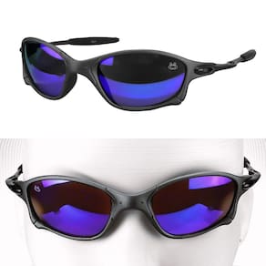 oculos sol mandrake lupa proteção uv juliet metal + case estiloso casual esportivo personalizavel