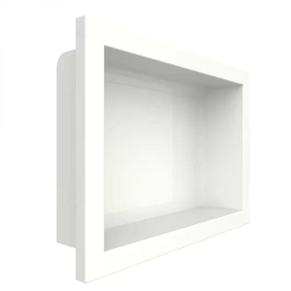 Nicho Para Banheiro Marmorite Pequeno 30,3X0,9X22,4Cm
