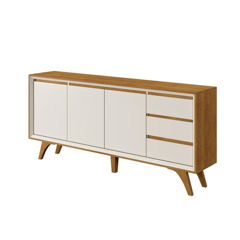 Buffet Vertex 3 Portas 3 Gavetas Naturalle Off White