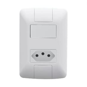 Interruptor 1 Tecla Tomada 2P+T Aria 6A/250V Tramontina