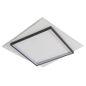 Luminária De Led Sobrepor Dois Quadrados 33W Bivolt 3 Em 1