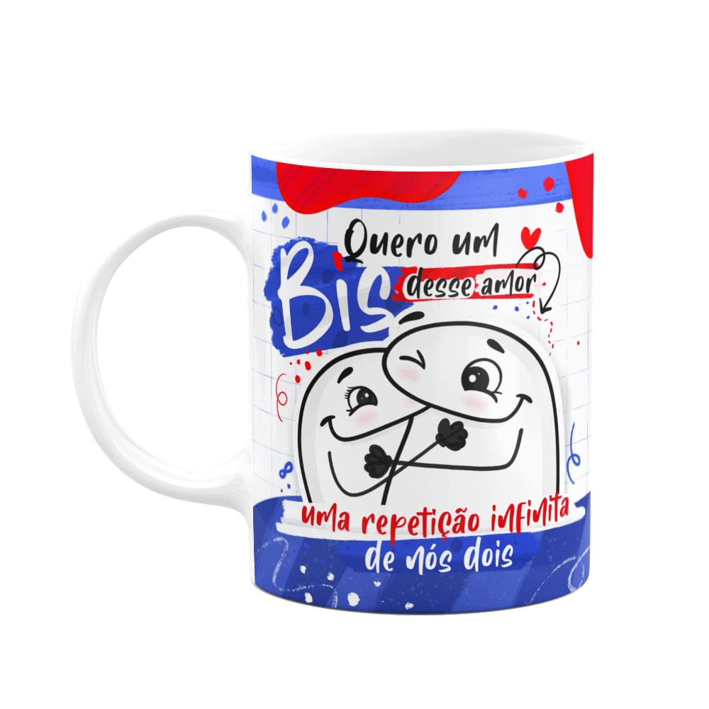 Caneca Flork Páscoa - Quero um bis desse amor