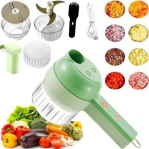 Cortador Vegetais Elétrico Multifuncional 4 Em 1 Design
