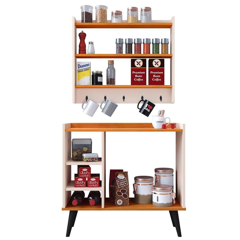 Jogo Decorativo Organizador Casa Aparador Buffet Maria Sala Jantar Armário Suspenso Amélia Cozinha - RPM Móveis