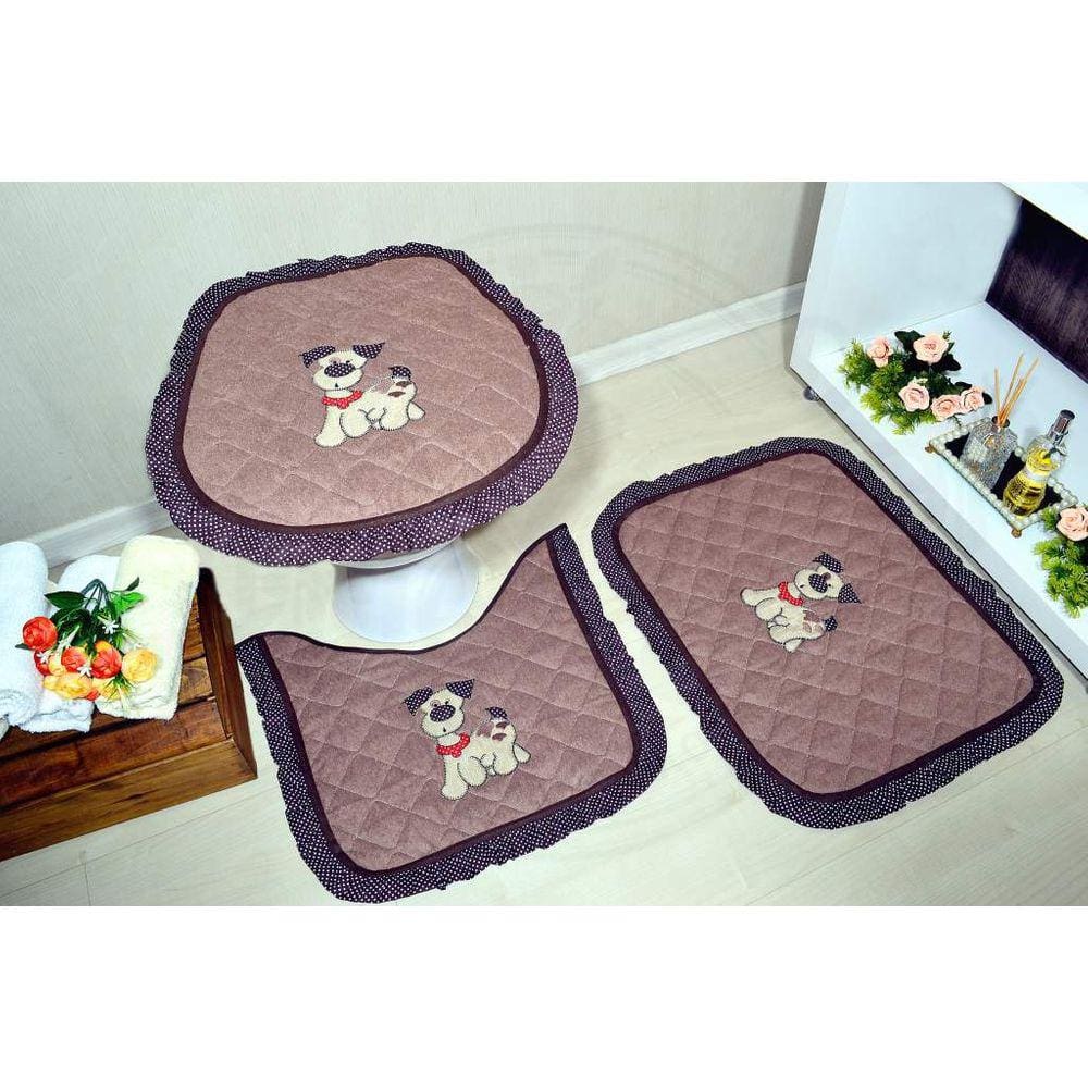 Jogo de Banheiro Atoalhado Dog