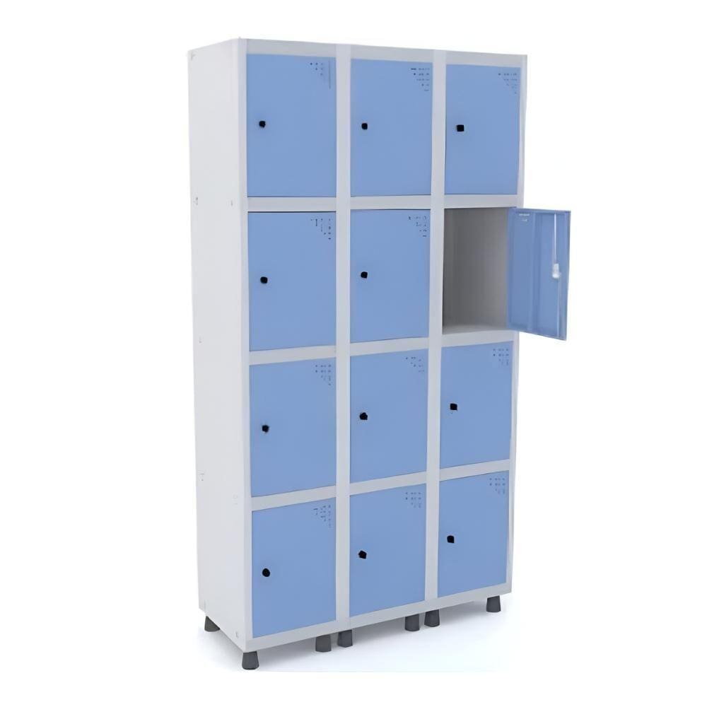 Roupeiro 12 Portas Azul Dali Pequenos Com Pitão Pandin