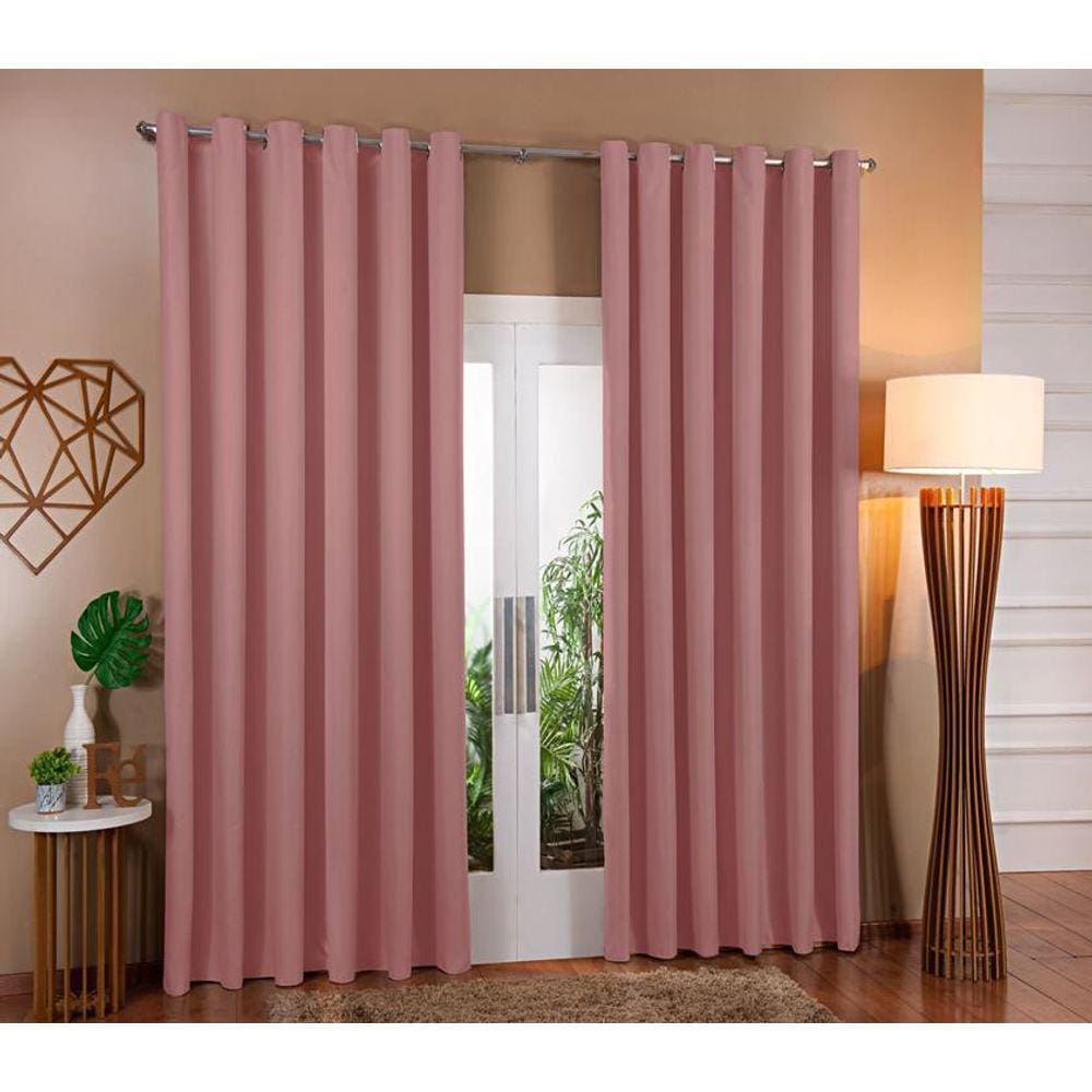 Cortina Blackout Em Tecido Corta Luz 5,00 X 2,80 Sala E