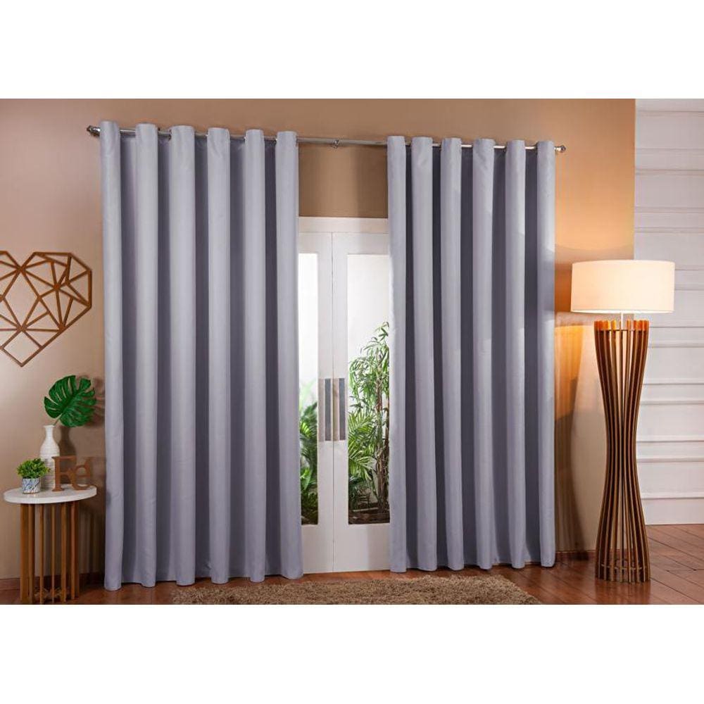 Cortina Blackout Em Tecido Corta Luz 5,00 X 2,80 Sala E