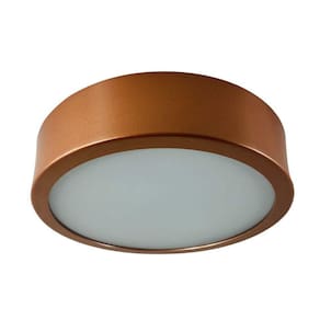Luminaria  Lustres  Plafon  sobrepor para duas lampadas redondo cobre  rose