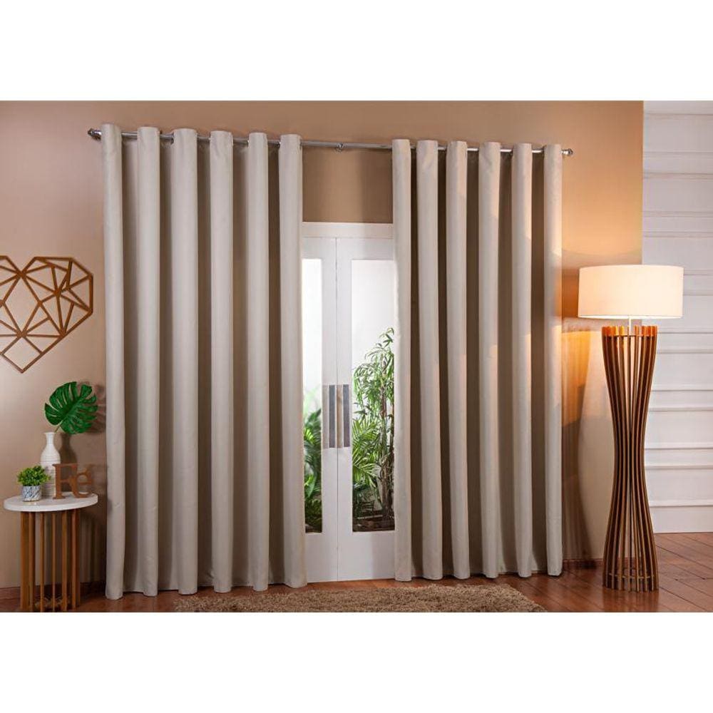 Cortina Blackout Em Tecido Corta Luz 5,00 X 2,80 Sala E