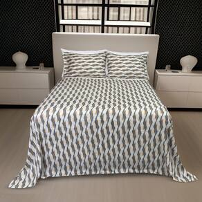 Jogo Lençol Cama Queen Percal 4 Peças Estampado