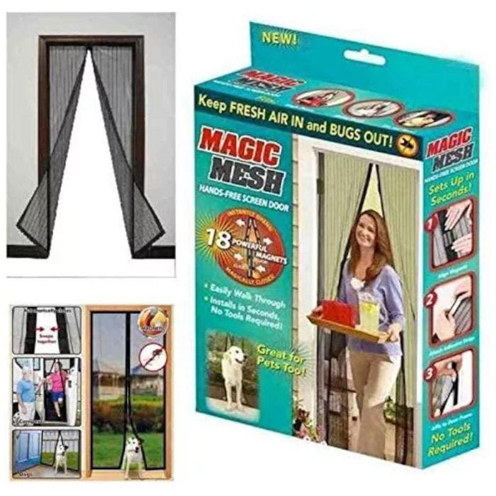 Cortina Micro Malha Magnética Tela Mosqueteira Anti-Mosquito
