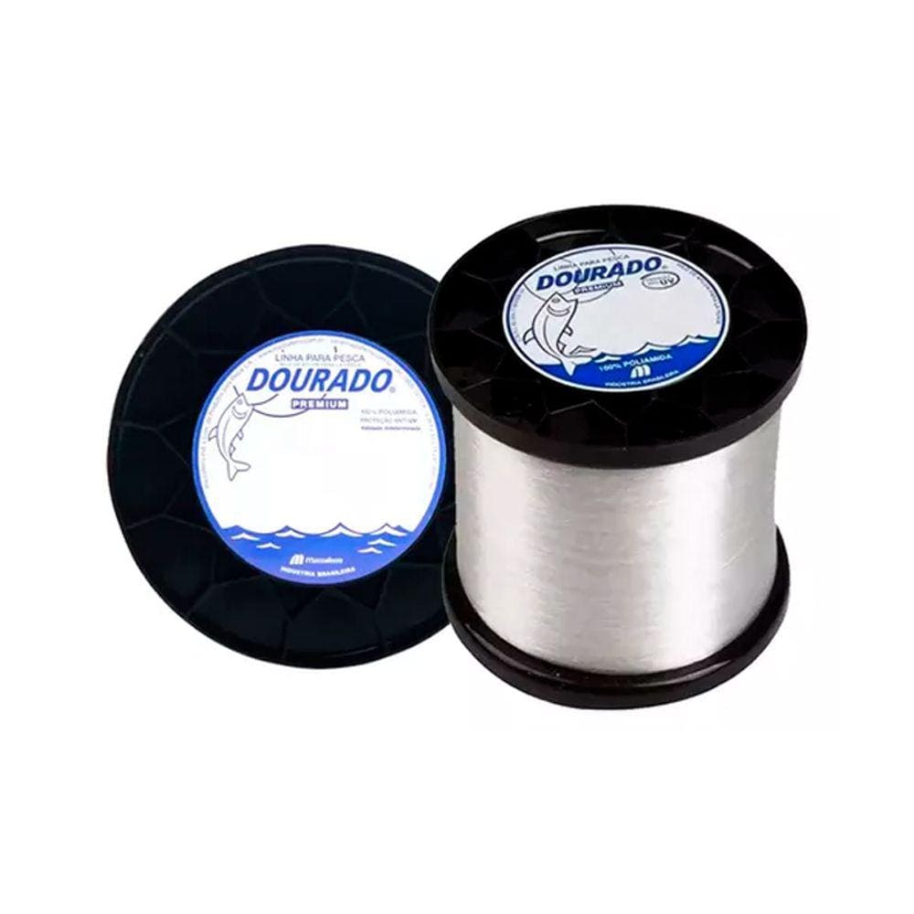 Linha Pesca Monofilamento Mazzaferro Dourado Premium 0.70mm 49,2Lb 250g 542m