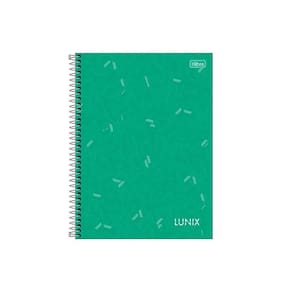 Caderneta Espiral Capa Dura 80 Folhas Verde - Lunix