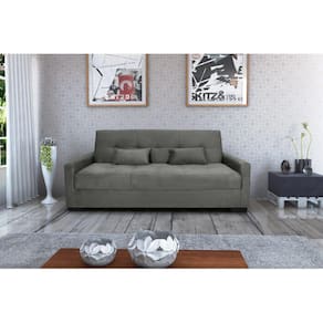 Sofá Cama Lavinia Suede Cinza B250 - Matrix