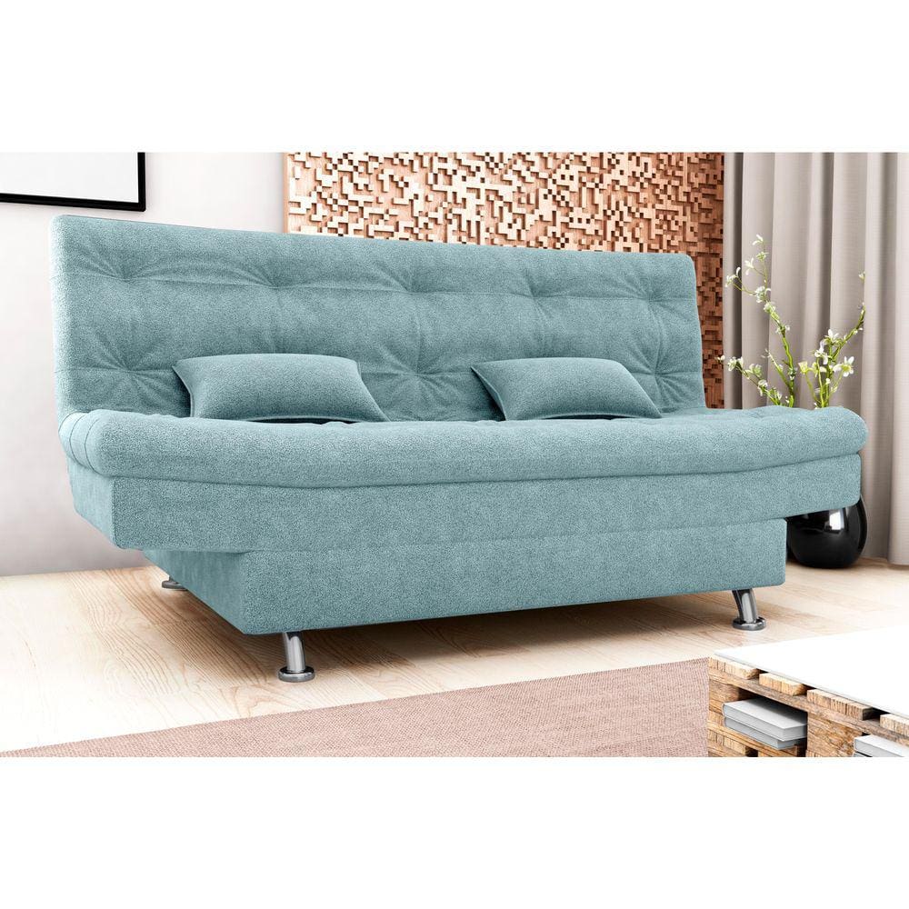 Sofá Cama Salomé Boucle Azul F495 - Matrix