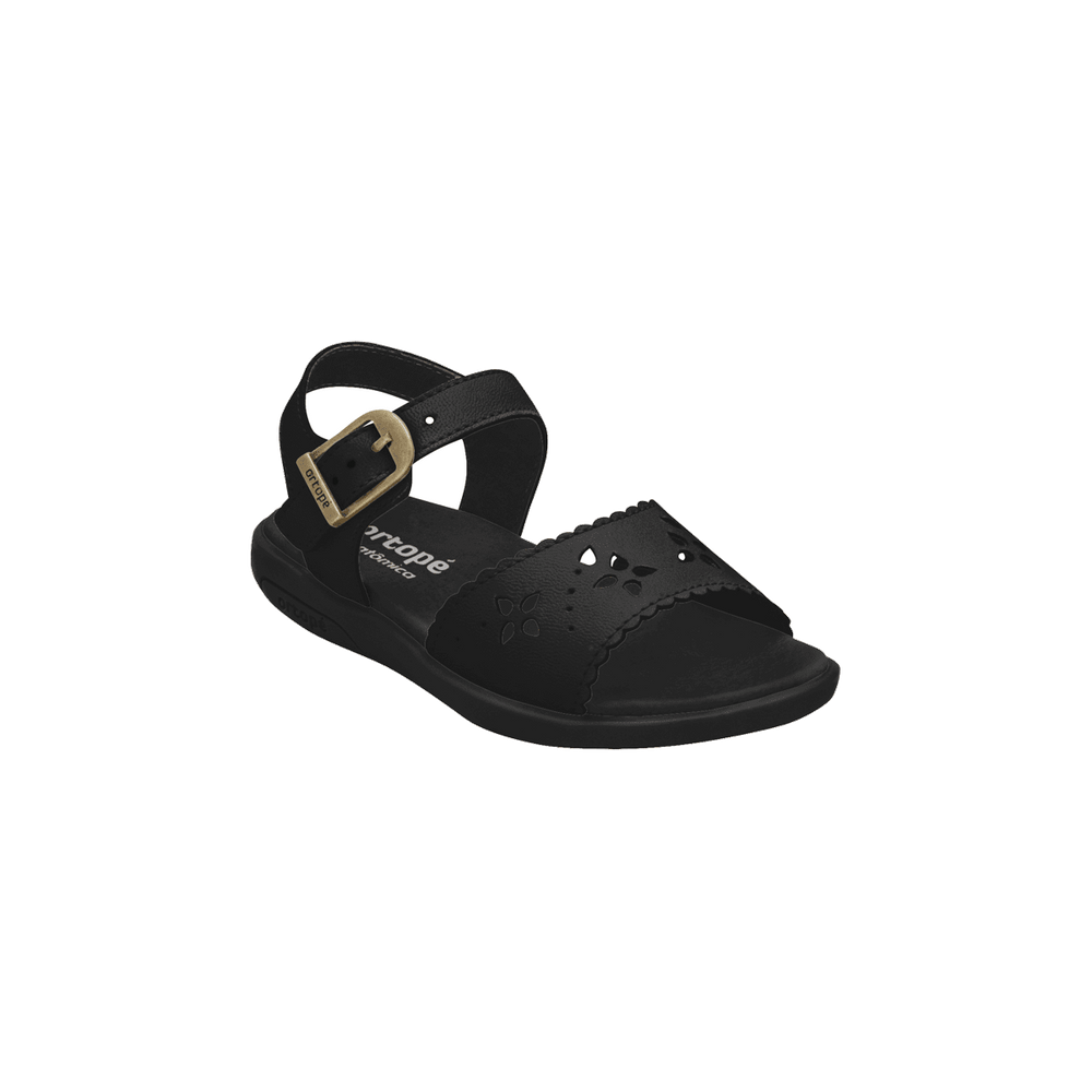 Sandália Infantil Ortopé Autêntica Basic Preta