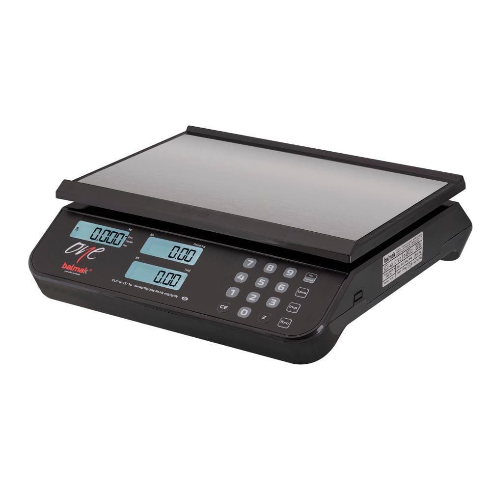 Balança Digital Comercial Balmak com Bateria One Elco-6/15/30B