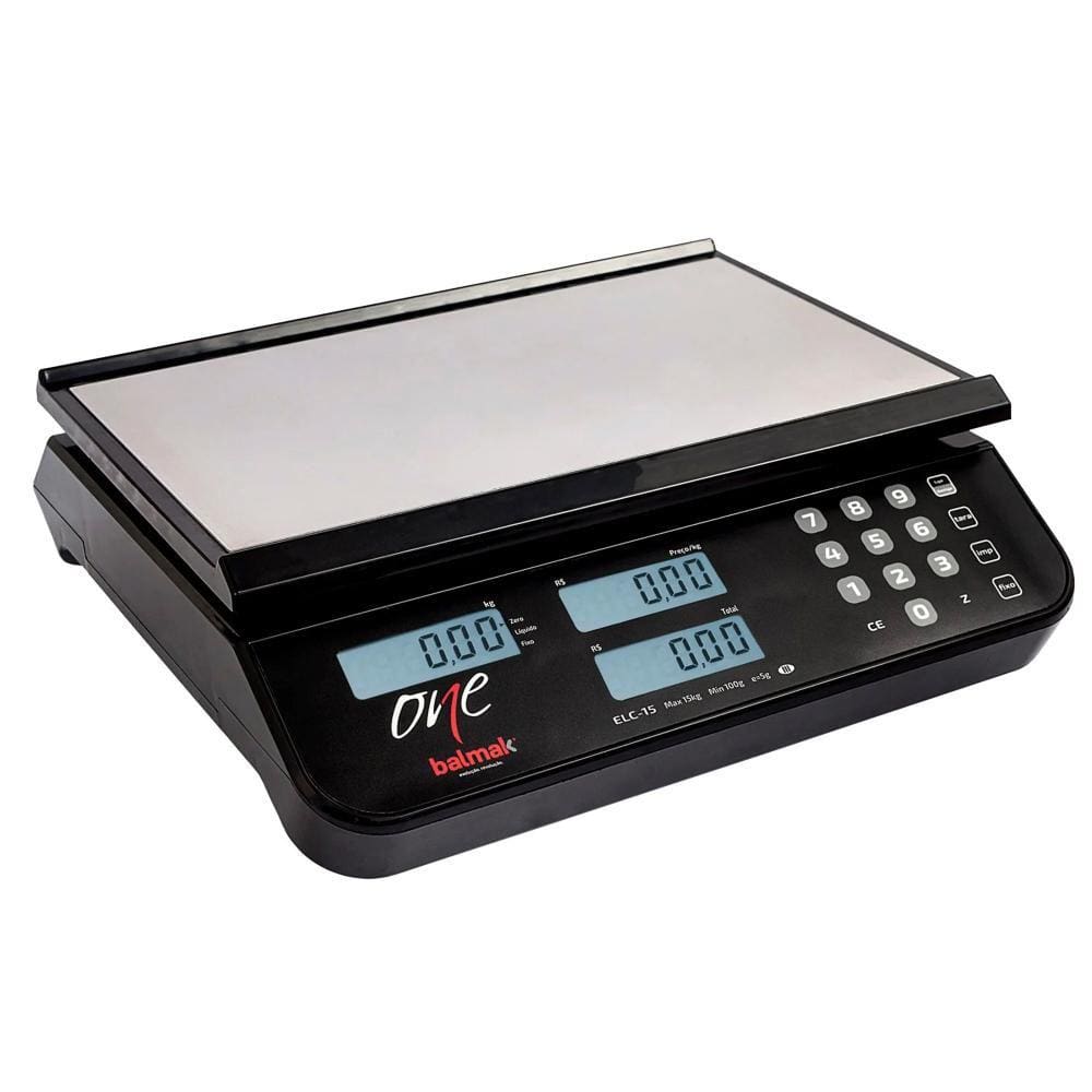 Balança Digital Comercial Balmak com Bateria One Elco-15B