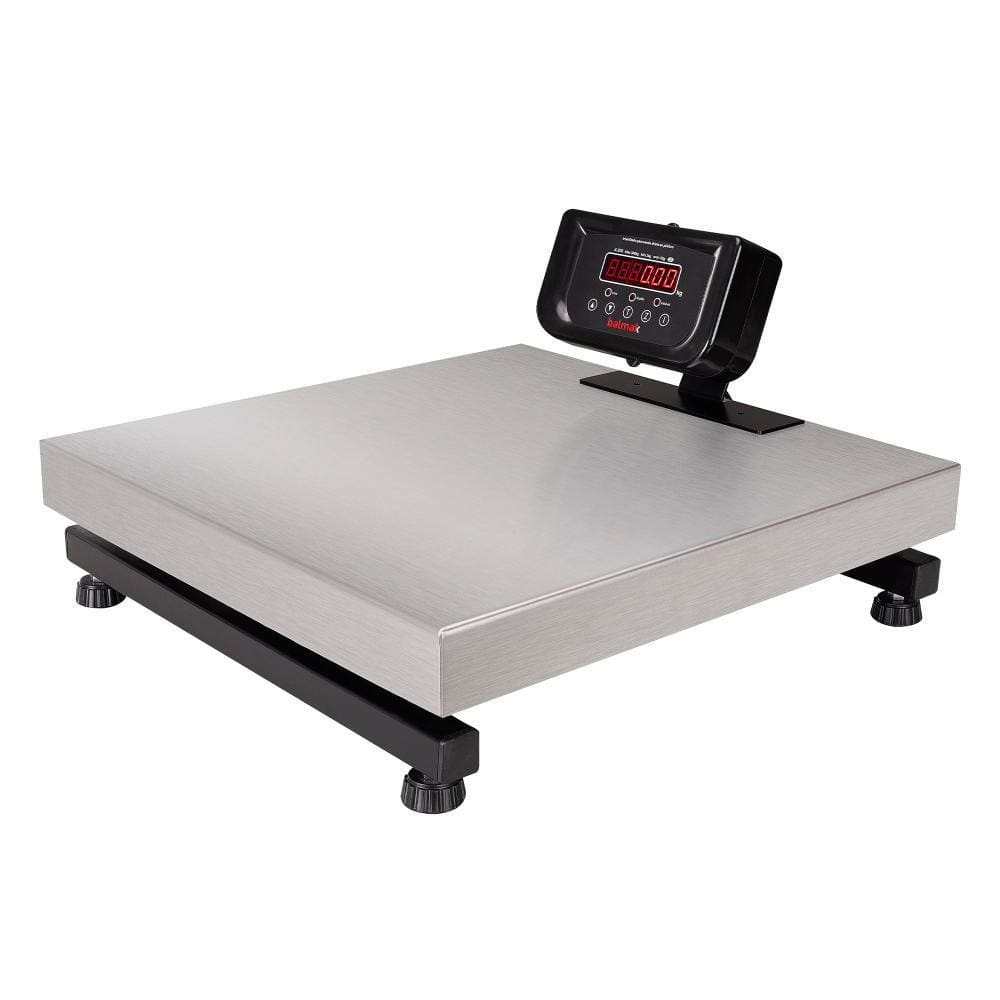 Balança Digital de Plataforma Balmak Serie Standard Inox 300kg Remoto com Bateria K-300IB-3/S