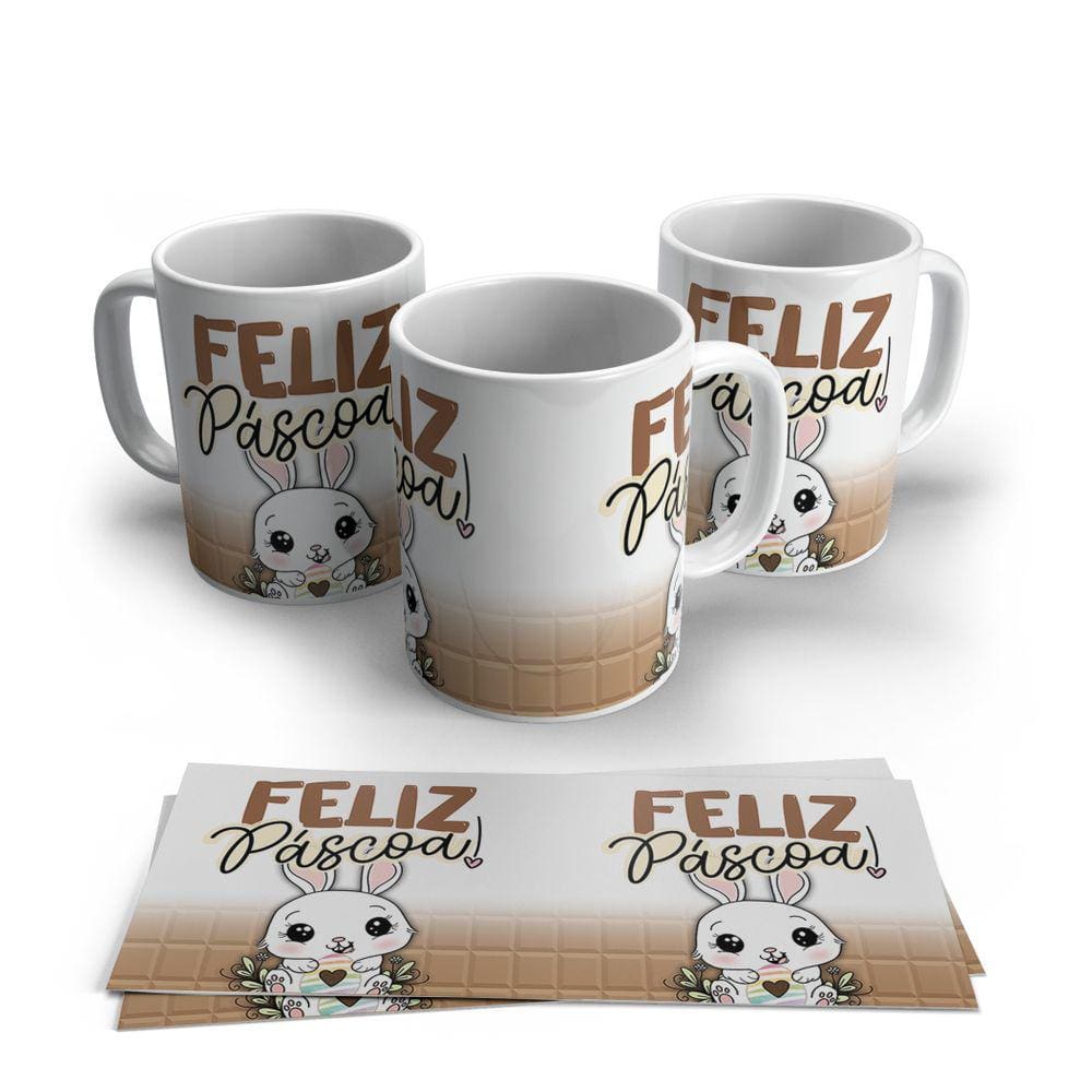 Caneca de Porcelana Pascoa modelo 20