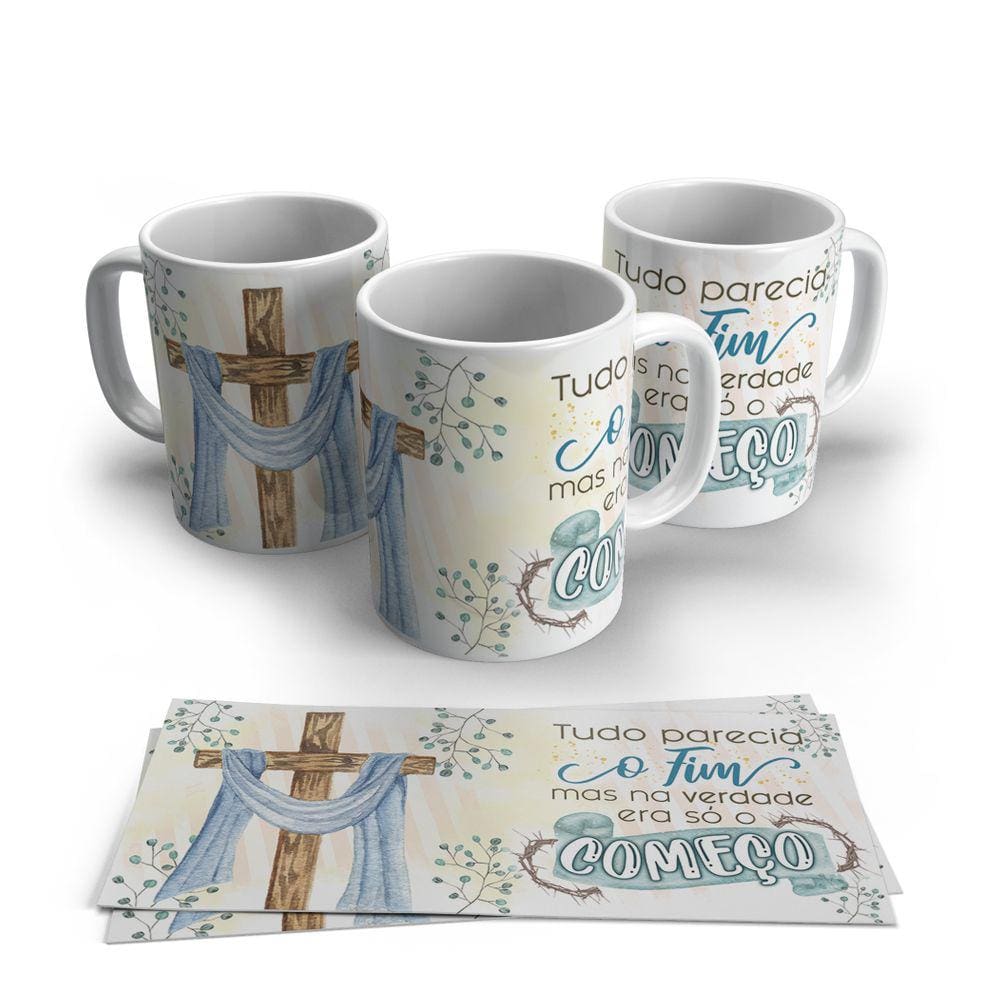 Caneca de Porcelana Pascoa modelo 50