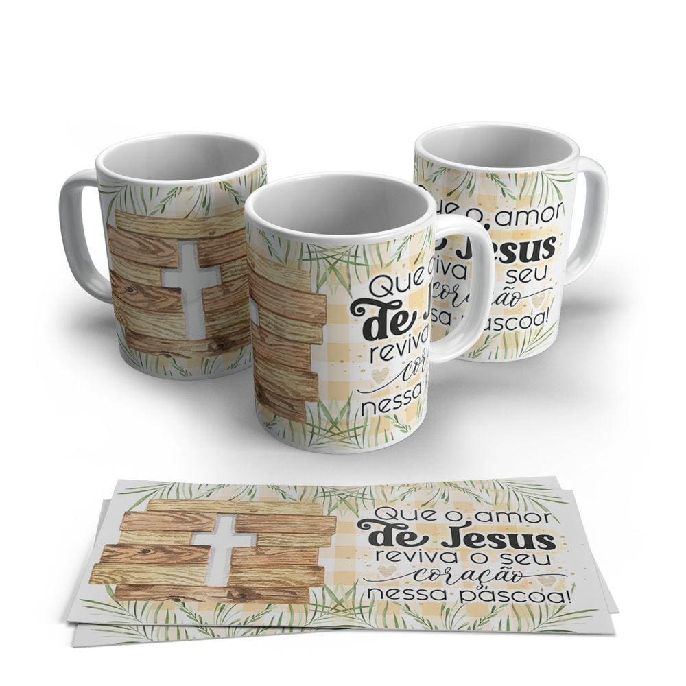 Caneca de Porcelana Pascoa modelo 57