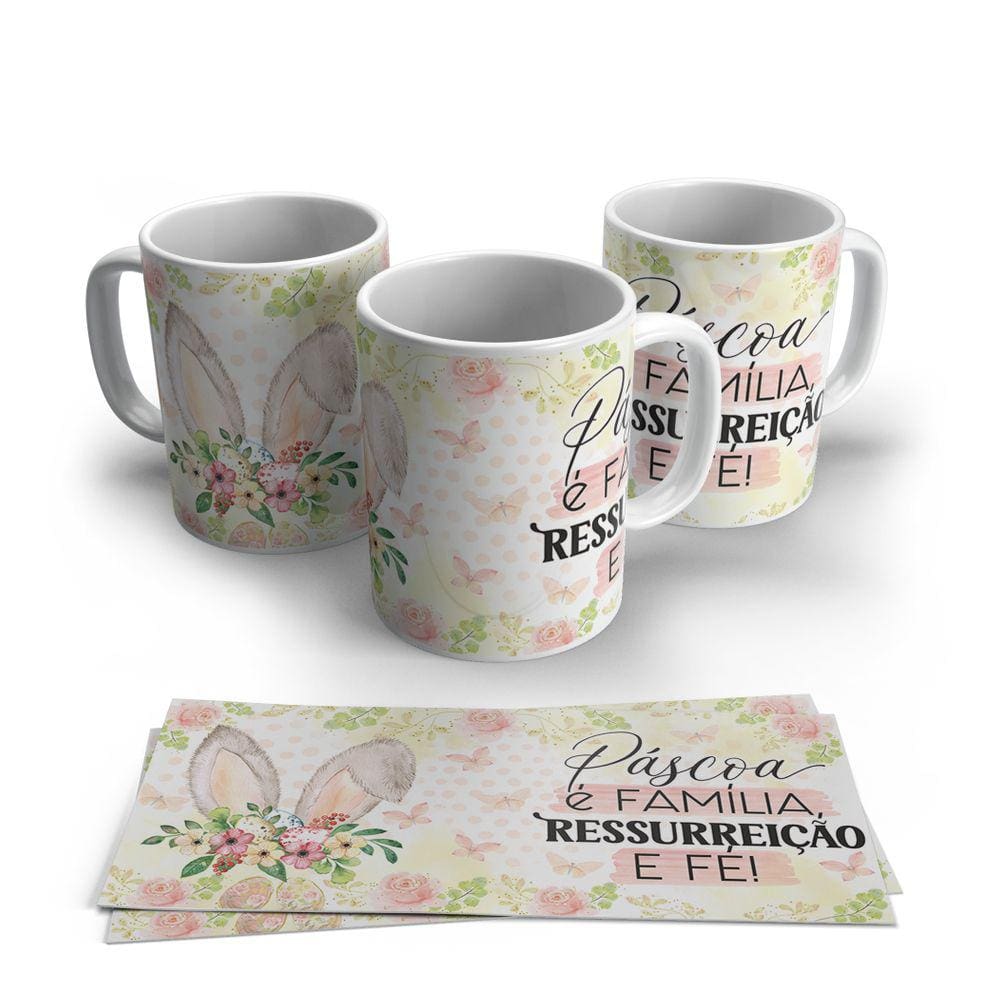 Caneca de Porcelana Pascoa modelo 65