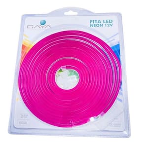 Gaya Fita Led Neon 12v Slim 7w Rosa Rolo 5 metros