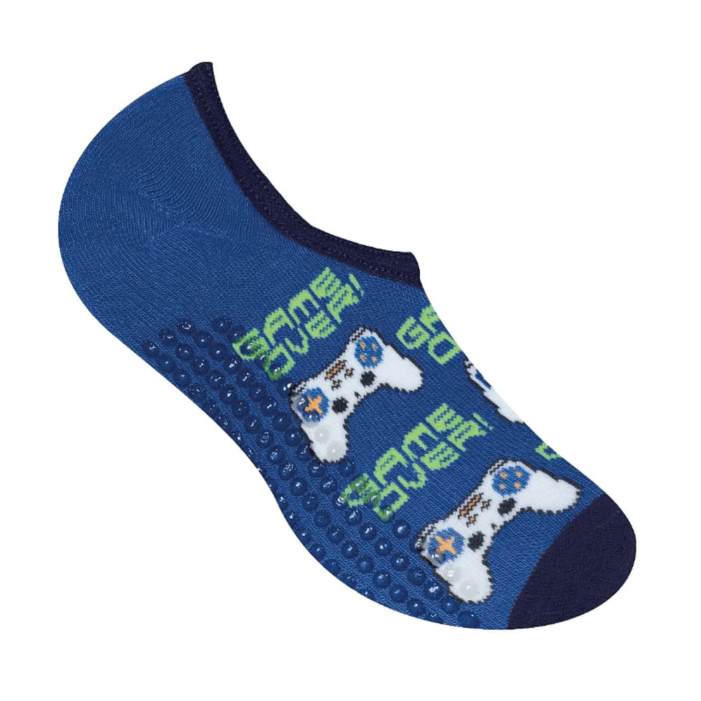 Meia Sapatilha Selene Infantil Marinho Game Over 25 A 28 Menino