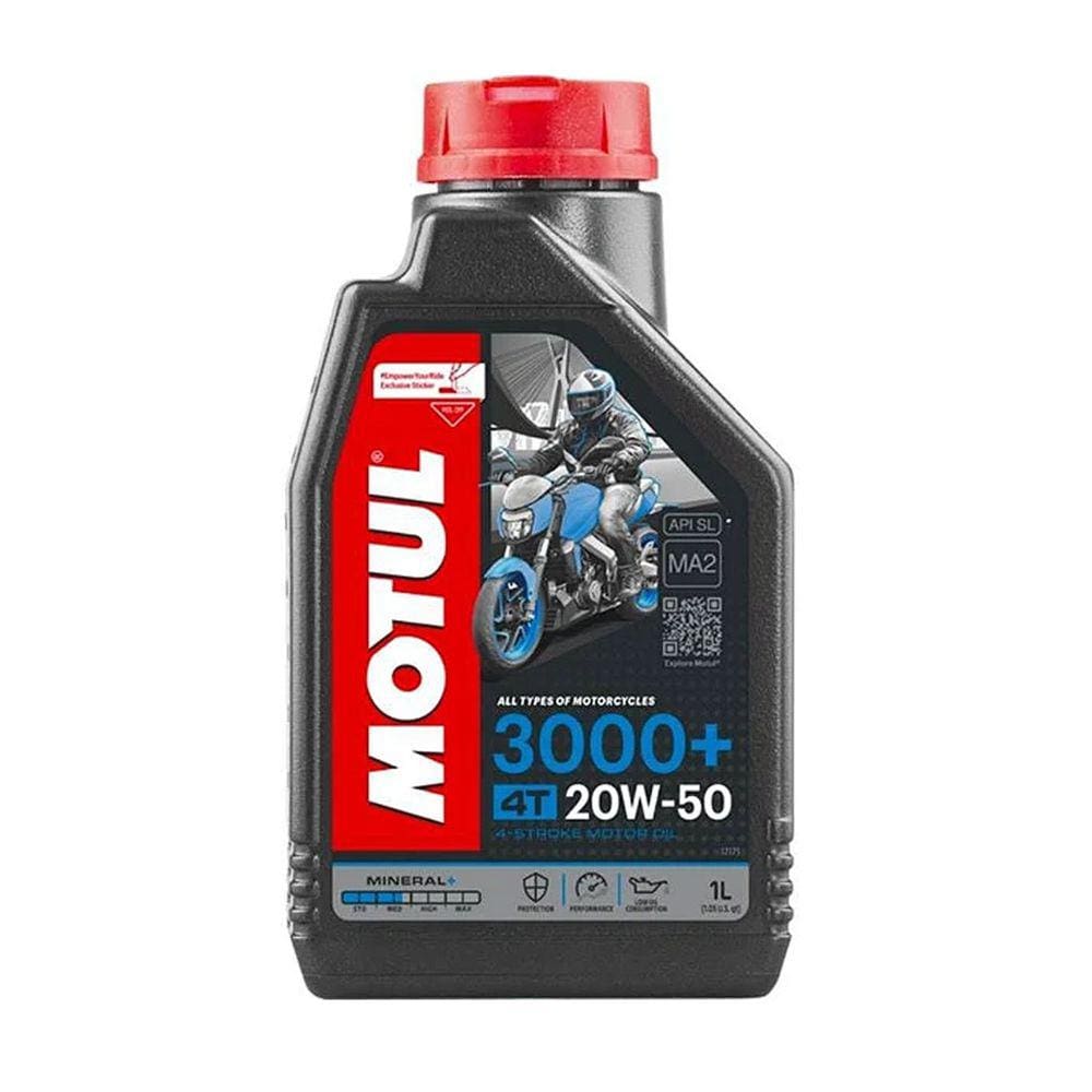 Óleo De Motor Motul 3000 20w50 4T 1 Litro Para Moto
