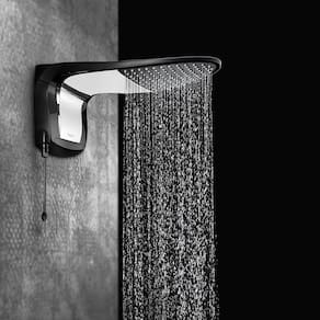 Ducha Acqua Wave Ultra 6800W 220V Lorenzetti Preto Cromado