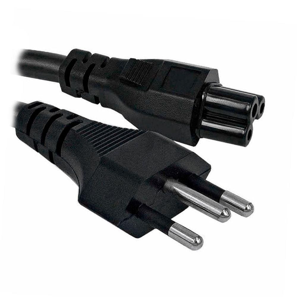 Cabo de Força Tripolar para Notebook CDC, Preto, 1.50m - 2422