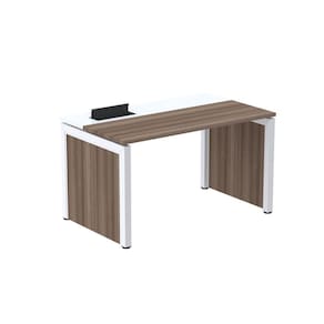 Escrivaninha para Escritório 120x79,2 Pscpp120 Walnut/Branco