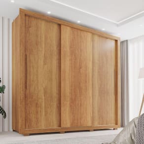 Guarda Roupa Casal 3 Portas 4 Gavetas Costa Rica Cinamomo